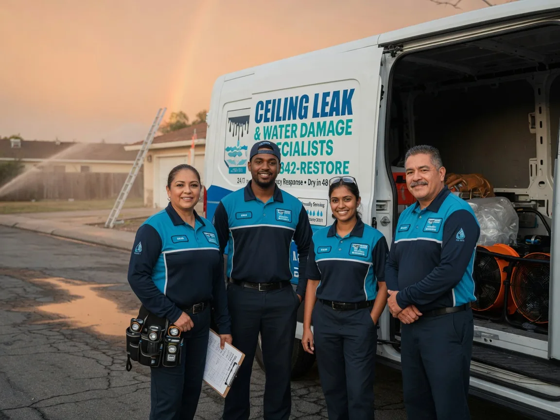 Ceiling Leak Cleanup company in Huffman, TX